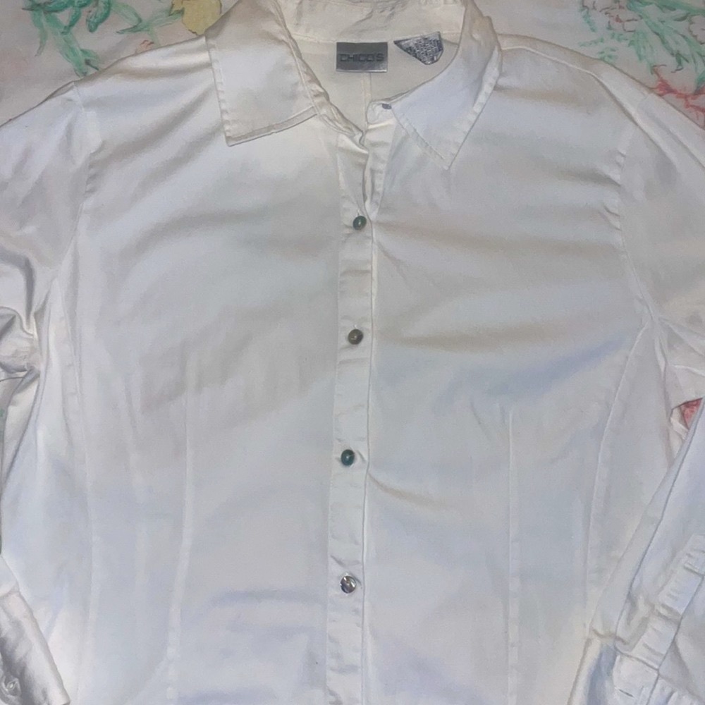 Chico’s long-sleeve cotton shirt.